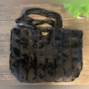 Victoria’s Secret Faux Fur Tote w/ Logo